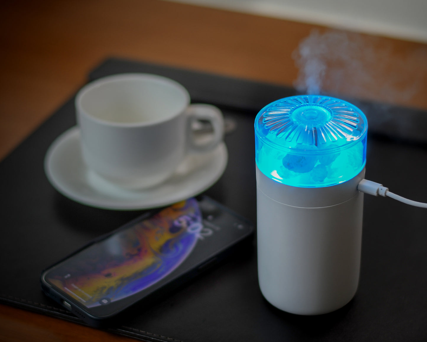 iLamp - Himalayan Salt Lamp 3-in-1 Mist Humidifier & Essential Oil Diffuser