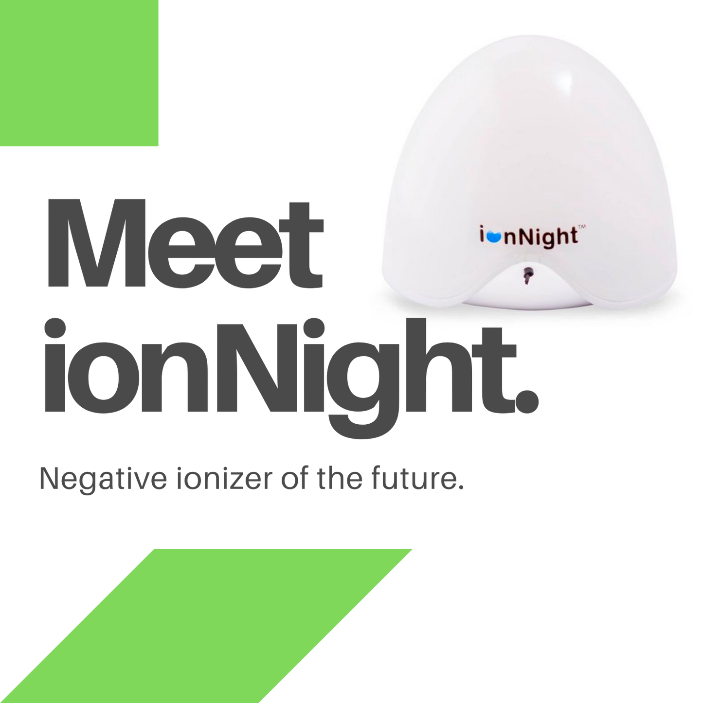 ionNight - LED Night Light Negative Ion Generator