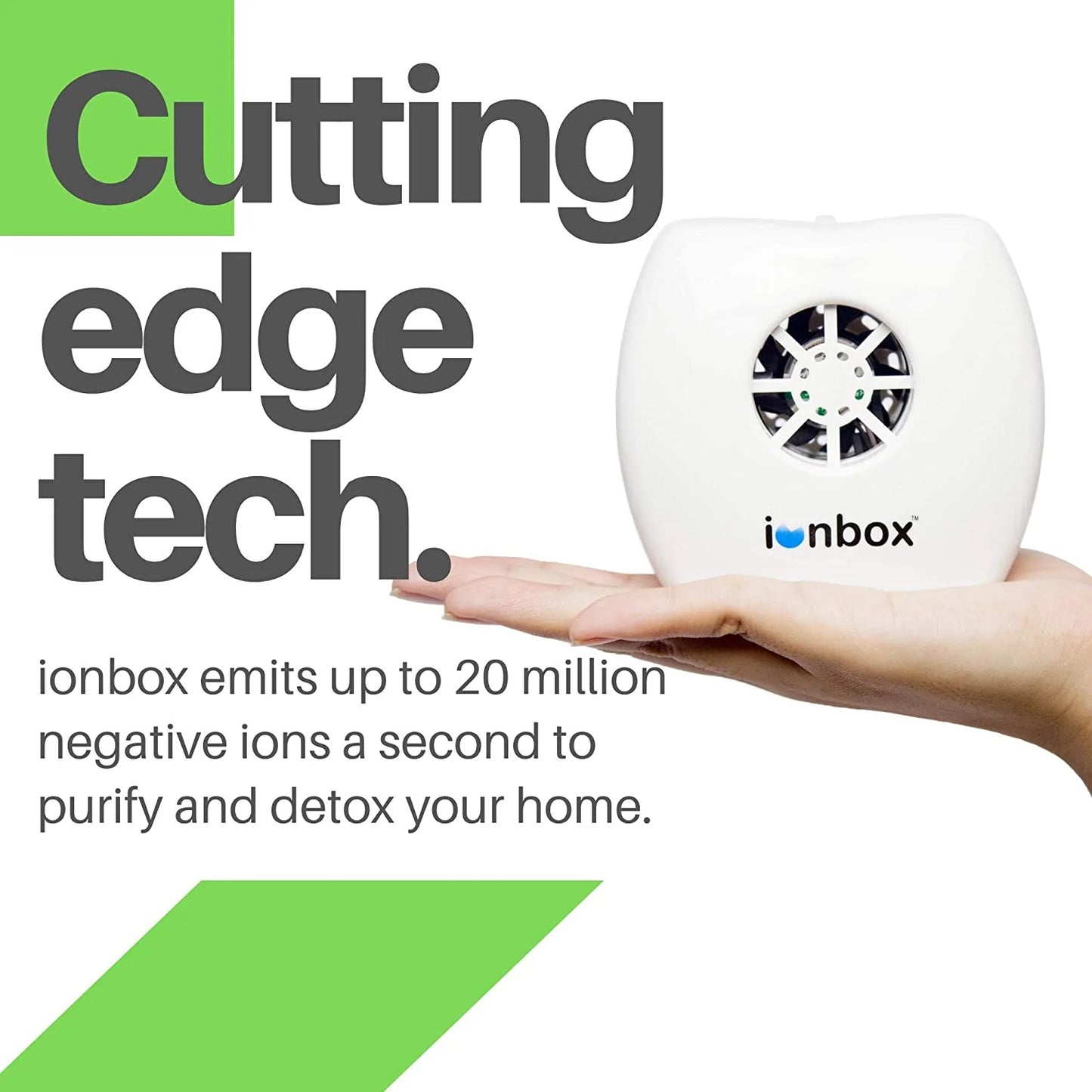 ionBox 20m (+ Free iPocket) - Highest Output Negative Ion Generator Portable Air Ionizer