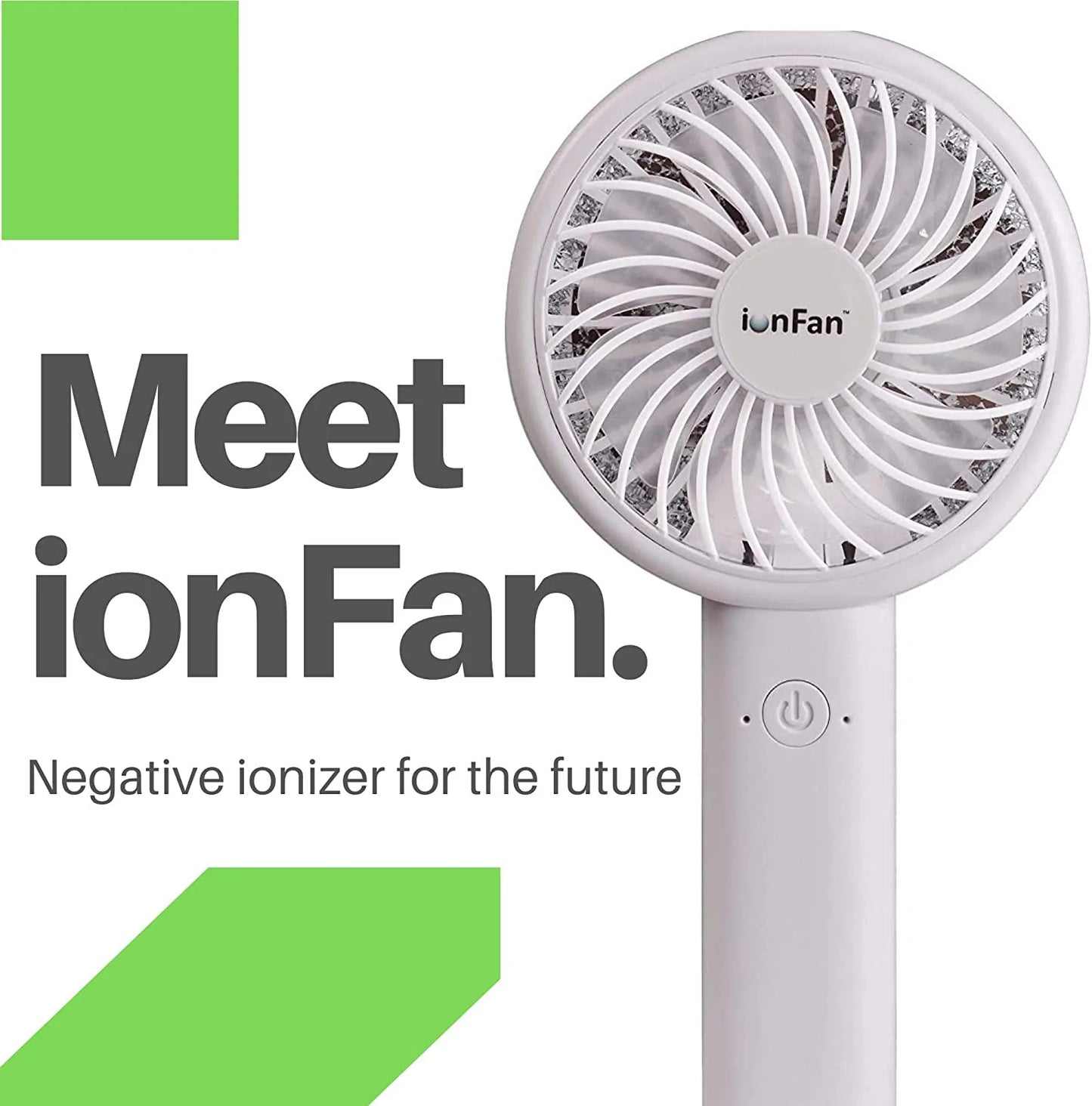 ionFan - Cooling Handheld Rechargeable Negative Ion Fan